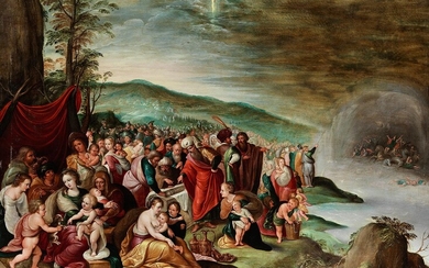 Vincent Malo, um 1595 Cambrai – 1649 Rom, Moses teilt das Rote Meer