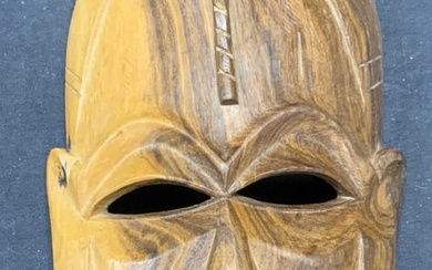 Vintage Carved Wood Tribal Figural Mask