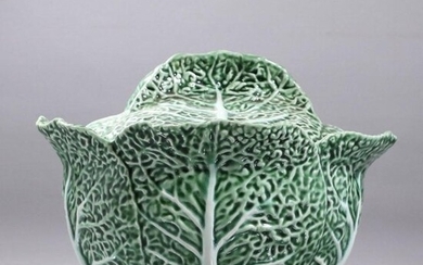 Vintage Ceramic Cabbage Bowl with Cover