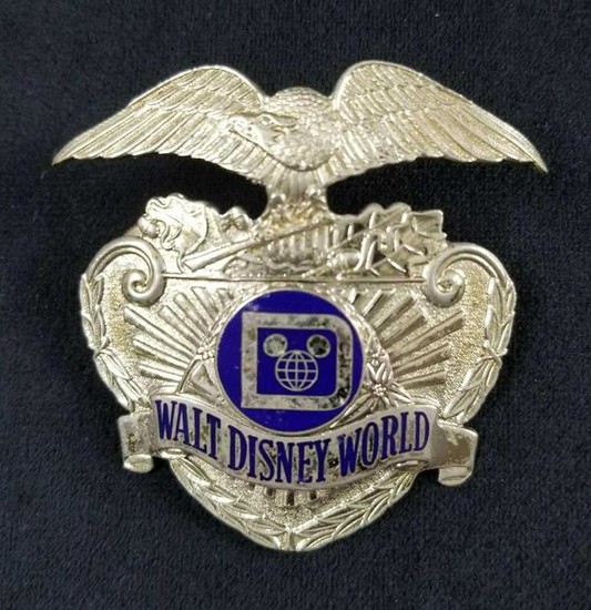 Vintage Early 1970s Disney Security Badge A