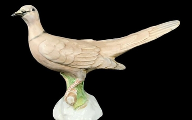 Vintage Italian Porcelain Bird, Pigeon Figurine