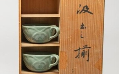 Vintage Korean Porcelain Cups