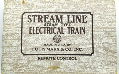 Vintage Marx Stream Line Electric Train Set In Original