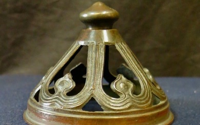 Vintage original Handel Lamp Bronze Heat Cap