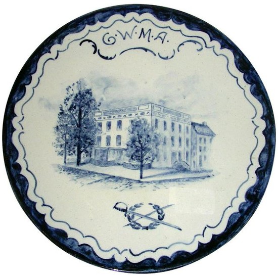 Volkmar Potter Plaque: 1st White House c.1900