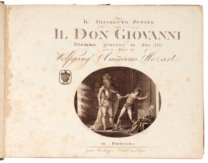 W.A. Mozart. Don Giovanni, 2 volumes, first edition of the full score, Leipzig [1801]