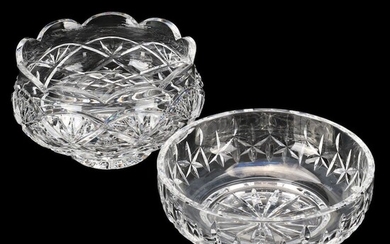 Waterford Crystal "Romance of Ireland Collection" and "Carlow" Serving Bowls