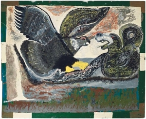 William Hawkins (1895-1990), Eagle and Snake, 1979-1981