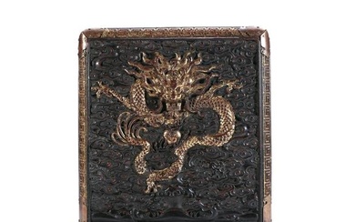 Zitan Dragon Pattern Gold Box