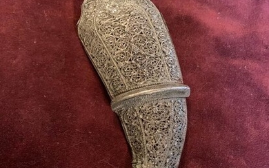 dagger sheath (1) - .900 silver - Saudi Arabia - supposedly 1800