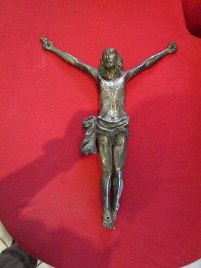 large crucifix - rame argentato con traccia di doratura - First half 17th century