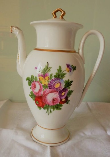 large vintage jug old porcelain empire Paris (1) - porcelain of paris