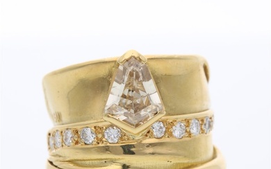 misani - 18 kt. Yellow gold - Ring - 1.50 ct Diamond - Diamonds