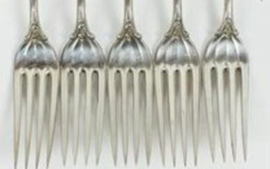 10 Towle Colonial Sterling Silver Dinner Forks