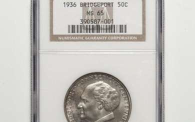 1936 Bridgeport Commemorative Half Dollar, NGC MS65.
