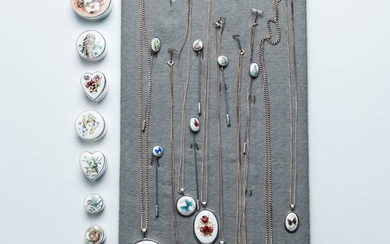 Group of Sterling Silver and Enamel Jewelry