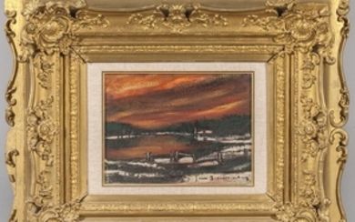 Stefaan Tessely (Belgian, b. 1933) Winter Sunset