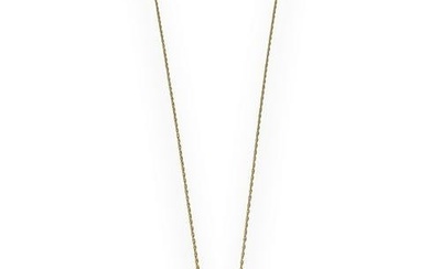 10kt Gold Necklace with Diamond Pendant