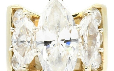 14K Yellow Gold & 6.77 Carat Diamond Ring