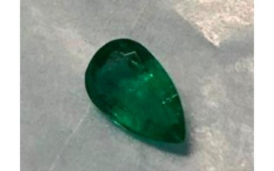 1.65ct Pear Shape Cut Emerald Gemstone