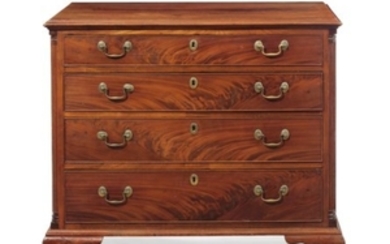 A CHIPPENDALE MAHOGANY CHEST-OF-DRAWERS, PHILADELPHIA, 1780-1795