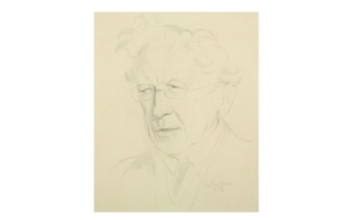 GILBERT SPENCER, R.A. (1892-1979) Portrait of an elderly...