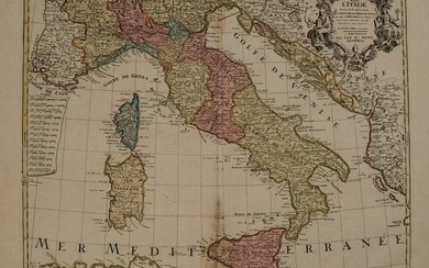 1792 Elwe Map of Italy -- L