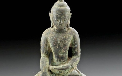 18th C. Burmese Bronze Shan Buddha