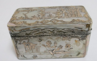 18th C. Mother of Pearl French Trinket Box
