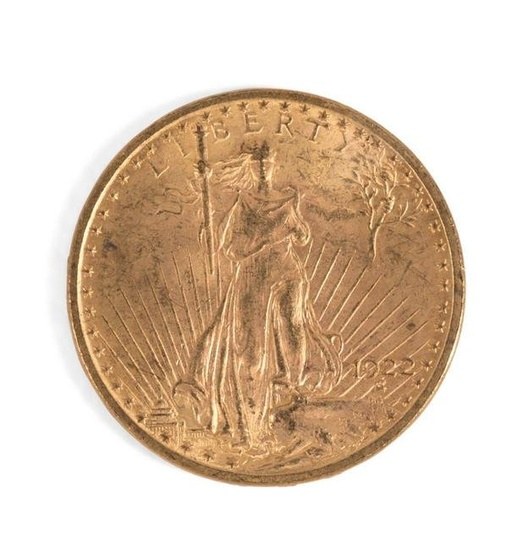 1922 SAINT-GAUDENS $20 GOLD COIN