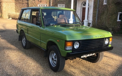 1980 Range Rover 4x4 Estate, Registration no. PHP 117W Chassis no. LHABV1AA10331