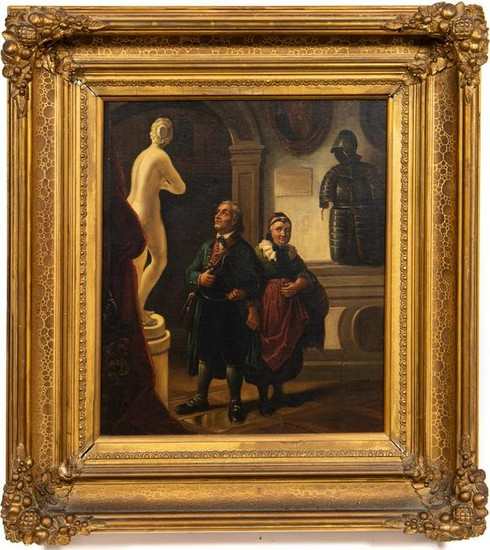19th / 20th Century, Museum Interior Oil Painting