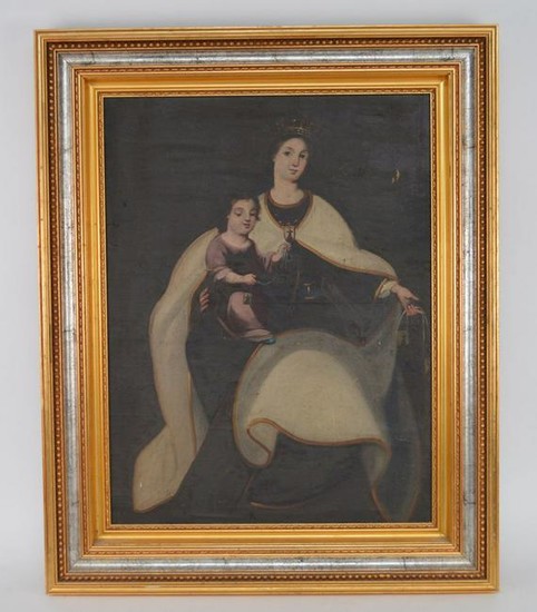 19th Century Continental School, oil on relined canvas