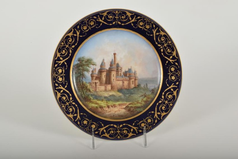 19th Century Sevres Hand Painted Porcelain Plate of
