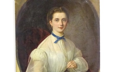 19th century, English School, Oil on canvas, A portrait of a...