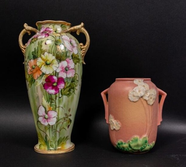 2 Floral Vases