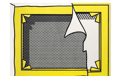 Roy Lichtenstein (1923-1997), Stretcher Frame Revealed Beneath Painting of a Stretcher Frame