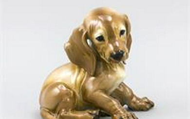 Dachshund puppy, Rosenthal, Selb, mark of the art