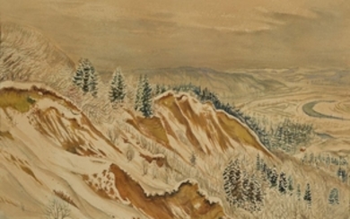 Eugen Croissant, 1898 Landau-1976 Breitbrunn, Winter landscape,...