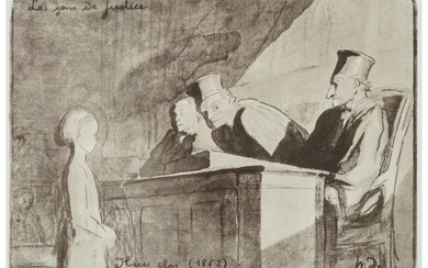 27066: Honoré Daumier (French, 1808-1879) Huis Clos, f