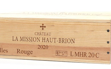 3 bts. Château La Mission Haut Brion Grand Cru Classé, Pessac-Léognan 2020...