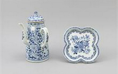 Lidded jug and bowl, China, 17/18th Century, jug with