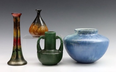 4 Art Pottery Vases