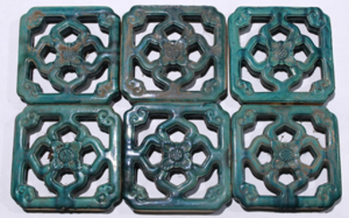 Chinese Green Glazed Square Tiles