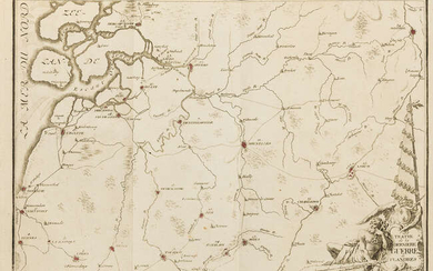 [D'Illens (Marc Guérard) & Jakob Funck] Plans und Journals von denan Belagerungen des Letzteren Kriegs in Flandern ..., first German edition, 25 folding engraved maps, Strasbourg, Melchoir Pauschinger, 1750.