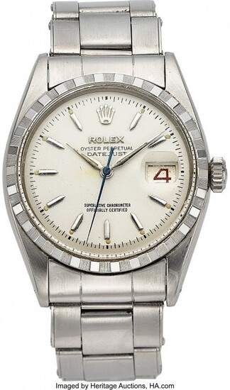 54166: Rolex, Steel Oyster Perpetual Datejust, "Roulett