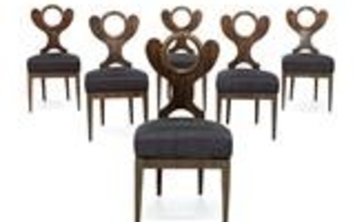 Set of 6 outstanding Viennese Biedermeier chairs
