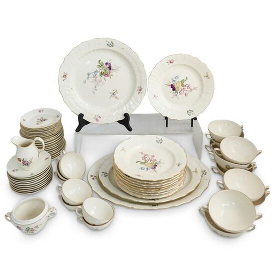 (62 Pc) Royal Copenhagen Porcelain Dinnerware Set