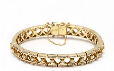 14KT Gold and Diamond Bracelet