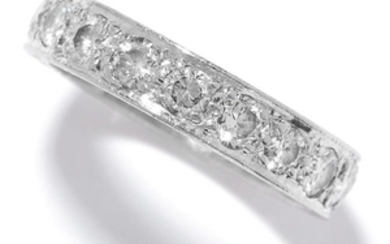 A 1.50 CARAT DIAMOND ETERNITY RING in platinum or white